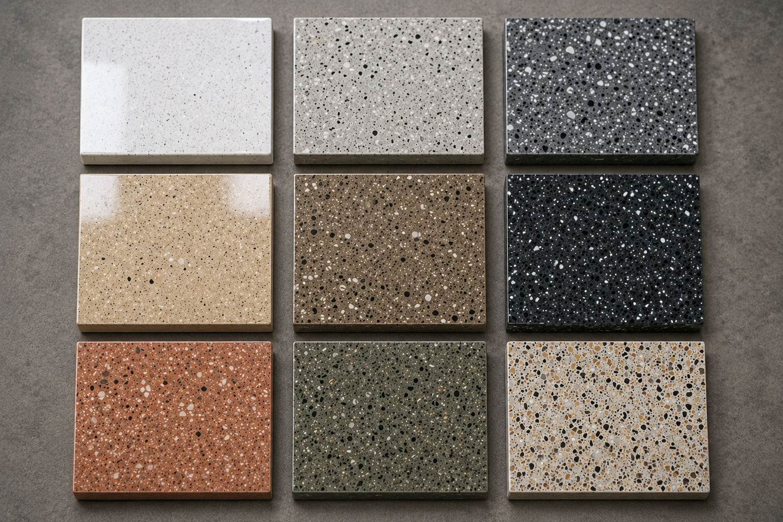 Concrete polishing color options