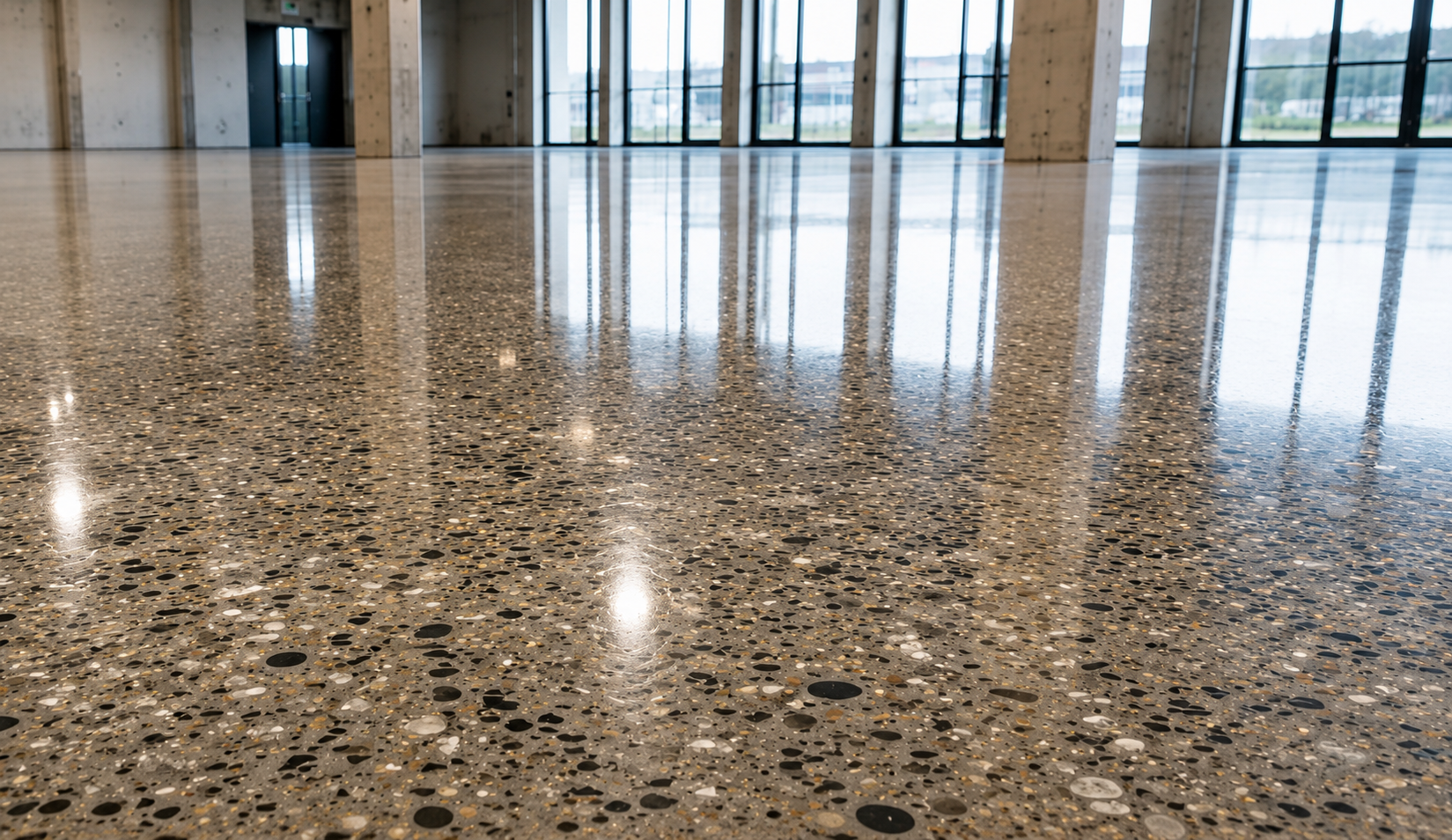 Concrete grinding aggregate exposure