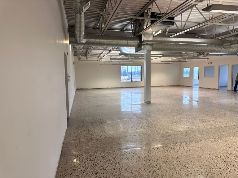 commercial polished concrete floor