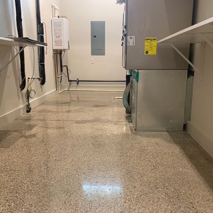 Basement Concrete Polishing